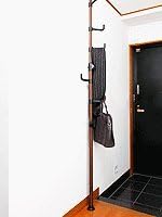 PRINCE HANGER Vertical One-Touch Pole Coat Rack — 6 Independent Rotating Hook...