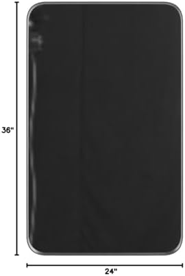 LOAAO 24X36 Inch Black Bathroom Mirror Metal Framed