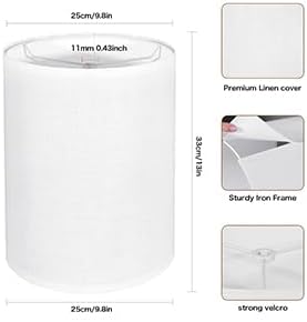 Tall Lamp Shades Set of 2, Drum Lampshade for Table Lamps Floor Lamp, 10"...