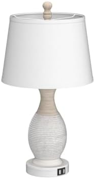 PARTPHONER Table Lamps Set of 2, Bedside Touch Lamp with USB C+A Charging Por...