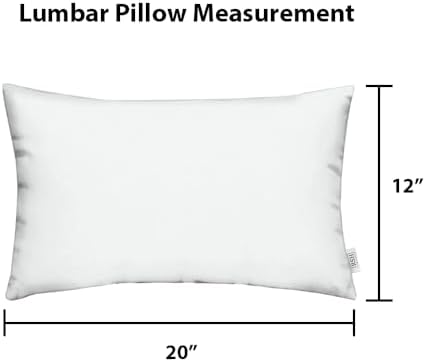 RSH DECOR: Sunbrella Lumbar Throw Pillows Set of 4 | 20" x 12" | Wa...