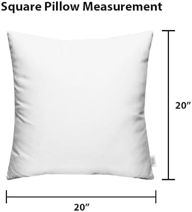 RSH DECOR: Sunbrella Square Throw Pillows Set of 2 | 20" x 20" | Wa...
