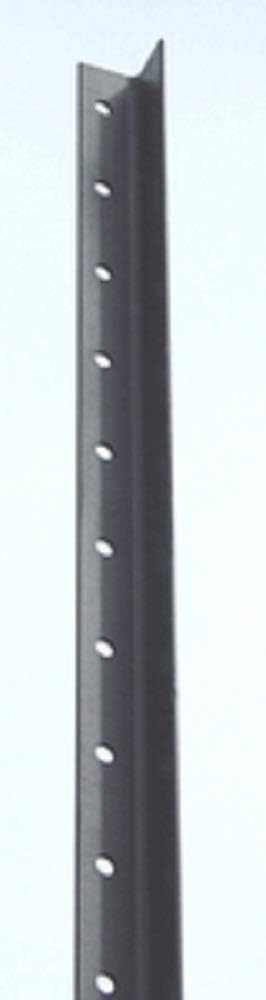 Deer Fence Posts – Angle Steel Black Garden Fence Poles (8 feet (10 Poles))