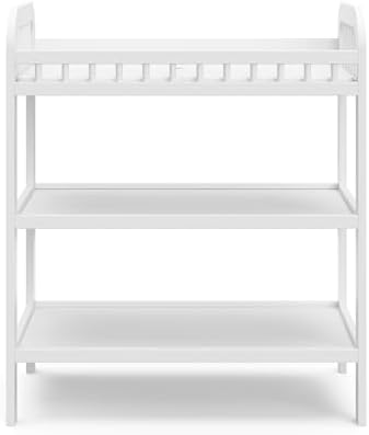 Storkcraft Pasadena Changing Table with Changing Pad, White