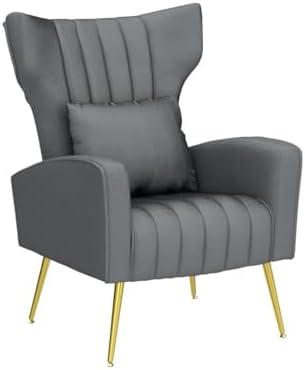 ZJhome Living Room Chairs Set of 2 Modern Velvet Accent Chairs with Lumbar Pi...