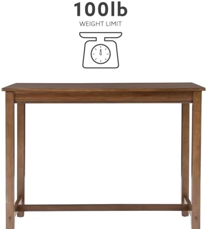 Linon Claridge Rustic Wood 36 inch Height Pub Table