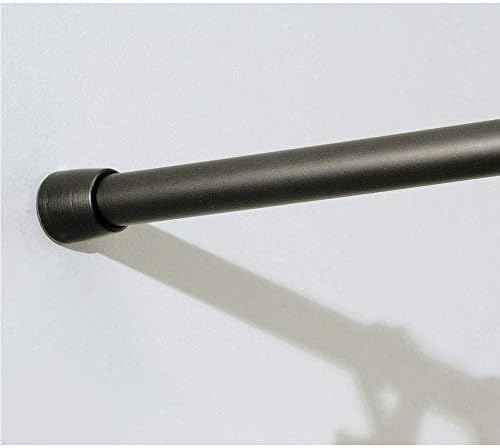 iDesign Cameo Metal Tension Rod, Adjustable Customizable Curtain Rod for Bath...
