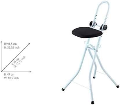 WENKO Standing Chair for Ironing, Adjustable Stool, Standing Desk Stool, Fold...