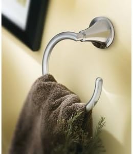 Moen YB5886CH Icon Collection Hand -Towel Ring, Chrome
