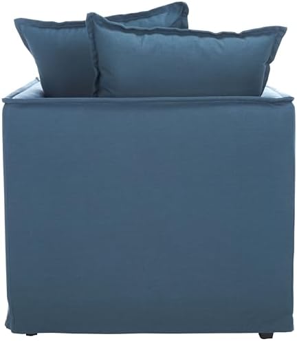 Safavieh Mercer Collection Joey Arm Chair, Blue