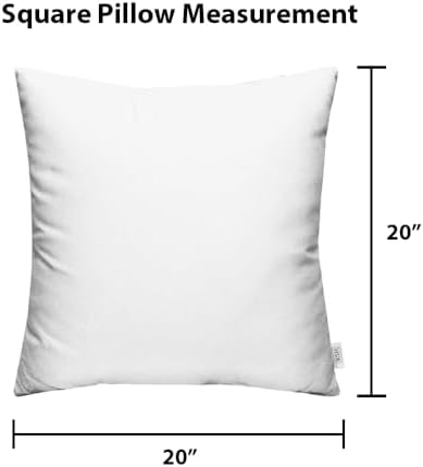 RSH DECOR: Sunbrella Square Throw Pillows Set of 2 | 20" x 20" | Wa...