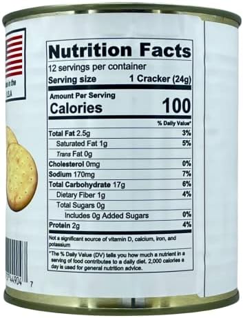 Future Essentials Survival Crackers – #2.5 Can, 30-Year Shelf Life, 1-Pack