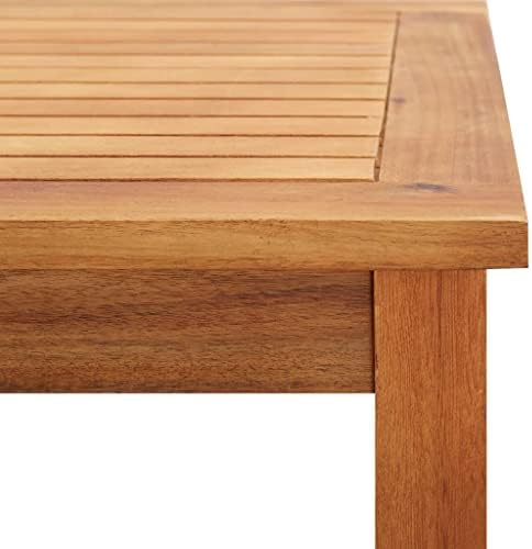 vidaXL Patio Coffee Table 23.6"x23.6"x14.2" Solid Acacia Wood