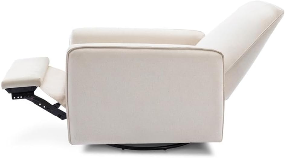 DaVinci Penny Swivel Glider Recliner, Performance Cream Eco-Weave
