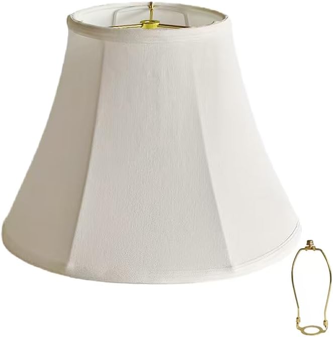 Bell Lamp Shades Set of 2, 6.7" x 13" x 9.5" Replacement Lamps...