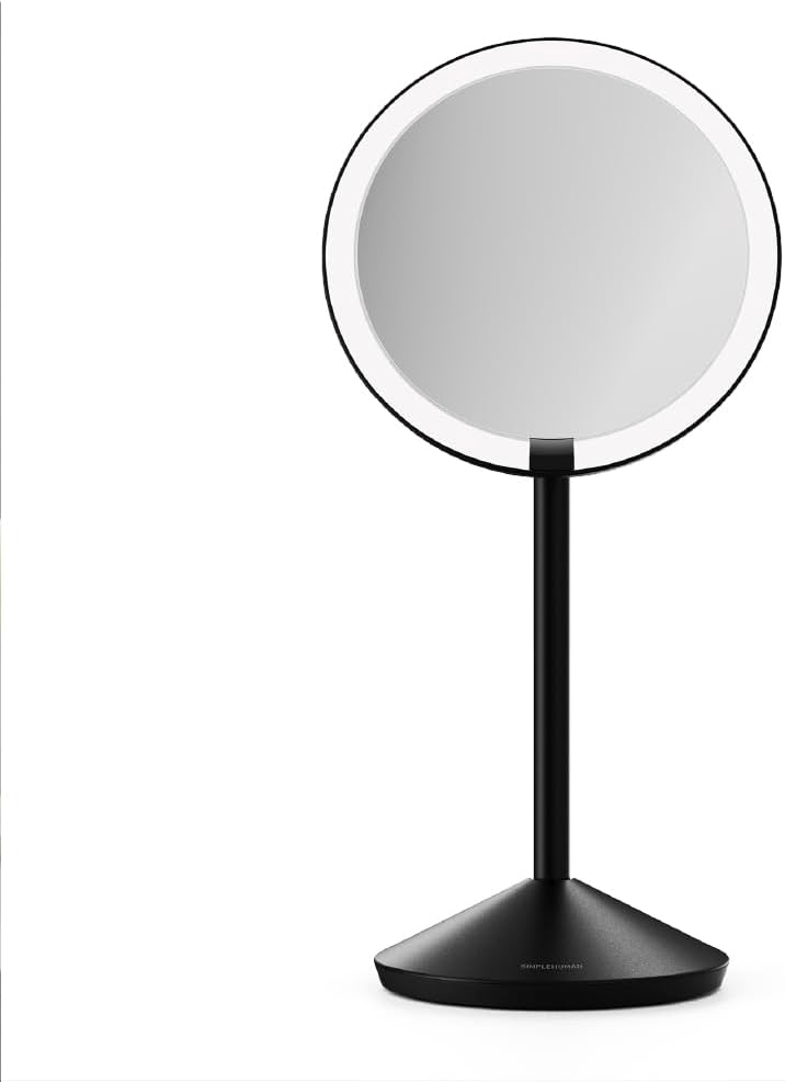 simplehuman Sensor Mirror Fold, 5'' with 10X Magnification, Round Rec...