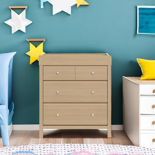 Storkcraft Horizon 3 Drawer Chest with Removable Changing Topper, Driftwood