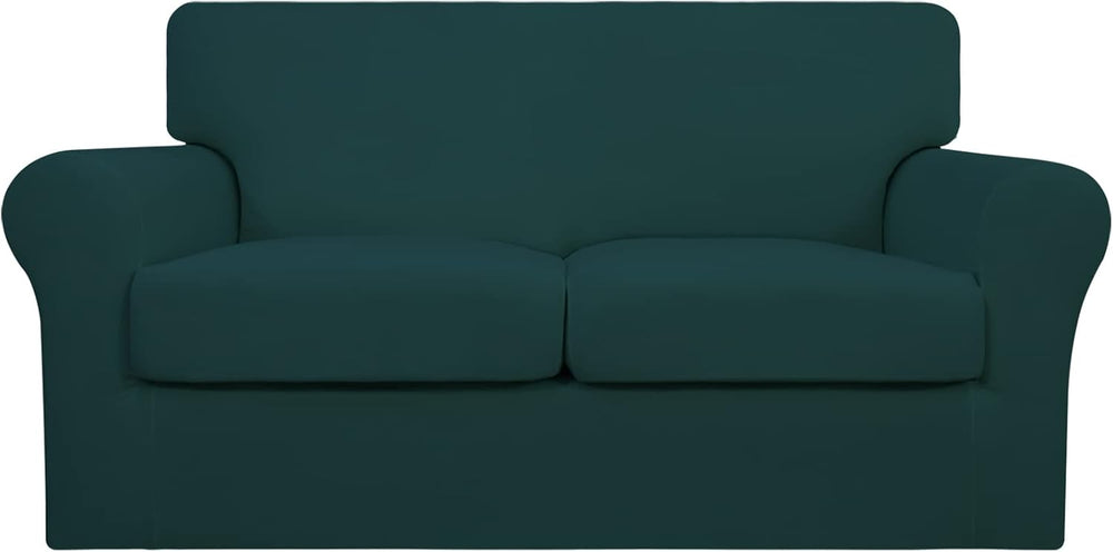 Easy-Going 3 Pieces Stretch Loveseat Couch Cover for 2 Cushion Washable