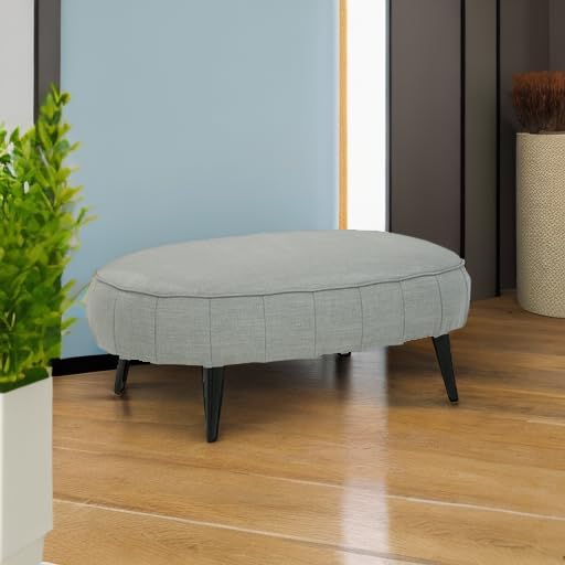 Signature Design by Ashley Hollyann Mid-Century Modern Oversized Ottoman, Gray