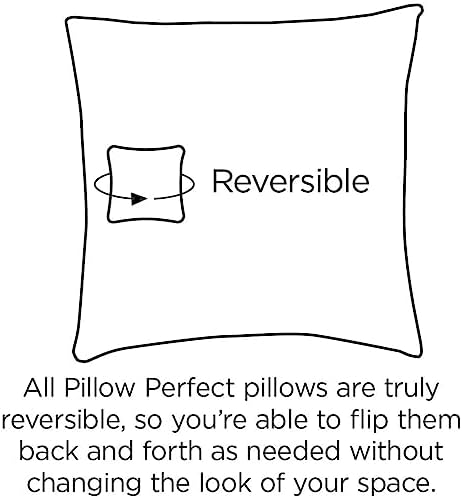 Pillow Perfect Forsyth Solid Indoor/Outdoor Patio Seat Cushions Plush Fiber F...