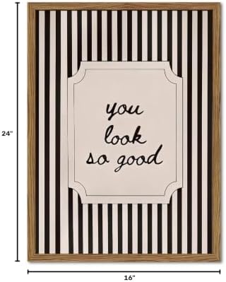 You Look So Good Bathroom Wall Art Trendy Inspirational Quote Sign Wall Decor...