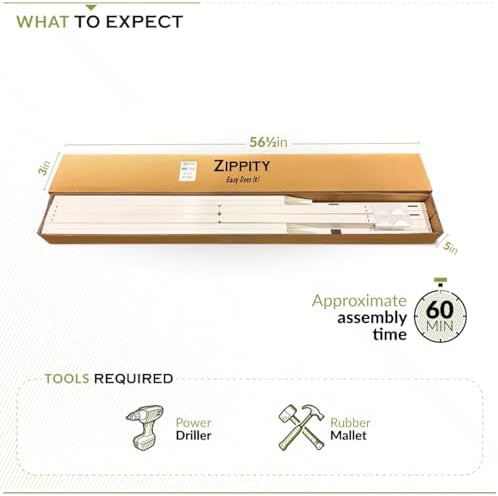Zippity Madison Picket Fence Panels, White Vinyl DIY No Dig Kit