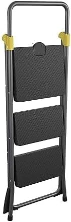 Cosco 11839GGO Commercial 3-Step Folding Stool, 300lb Cap, 20 1/2w x 32 5/8d ...