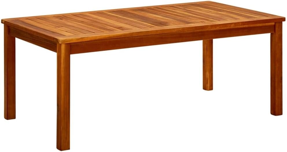 vidaXL Patio Coffee Table 43.3"x23.6"x17.7" Solid Acacia Wood