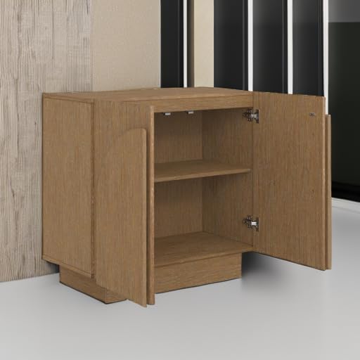 Nathan James Iris Mid-Century Modern Buffet Sideboard Wood Accent Cabinet Cre...