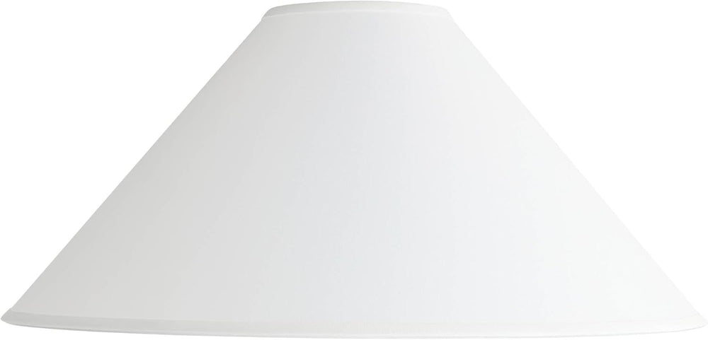 Rolla Extra Large White Linen Chimney Large Lamp Shade 6x23x13.5 (Spider)
