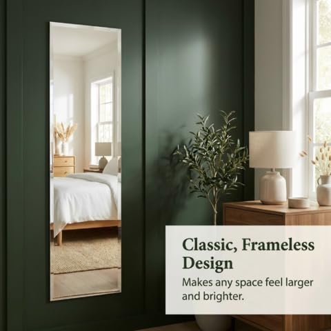 Better Bevel 16" x 60" Frameless Full-Length Rectangle Mirror | 1&q...