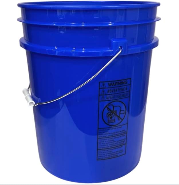 House Naturals 5 Gallon Reflex Blue Food Grade BPA Free Bucket Pail with Scre...