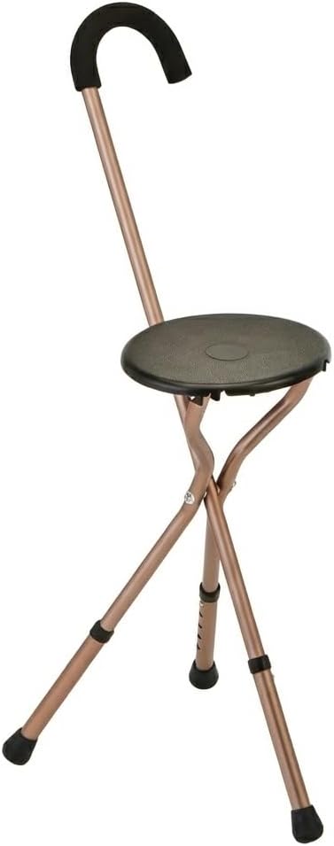 NOVA Folding & Adjustable Seat Cane – Lightweight, Durable Walking Cane w...