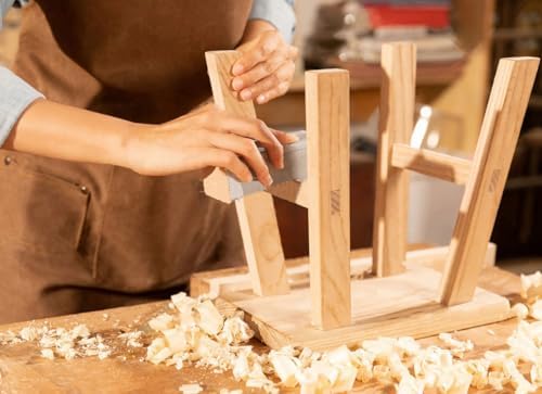 Handmade Solid Wood Stool Milking10 Height Wooden Step Stool Simple Wooden Vi...