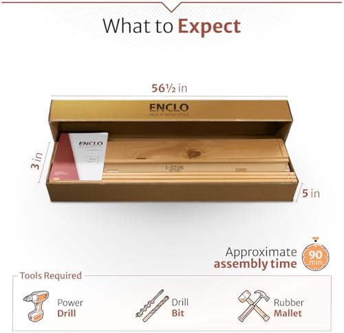 Enclo Concord Privacy Screen, Cedar Wood DIY No Dig Kit