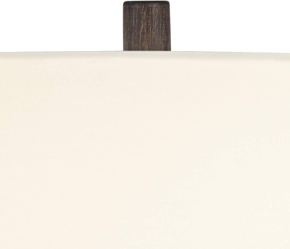 Possini Euro Design Woodwork 30" Large Table Lamp Black Finish Open Base