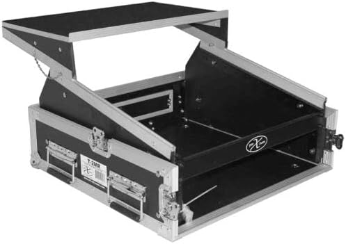 ProX Cases T-2MRLT 2U Rack x 10U Top Mixer DJ Combo Flight Case with Laptop S...