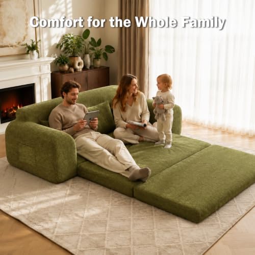 Fold Out Chair Bed, Folding Sofa Bed, 2 in 1 Convertible Sleeper Chair Bed fo...