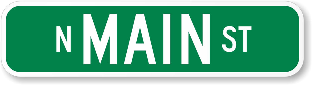 SmartSign 2-Sided Custom Street Metal Sign | 6" x 24" 3M Engineer G...