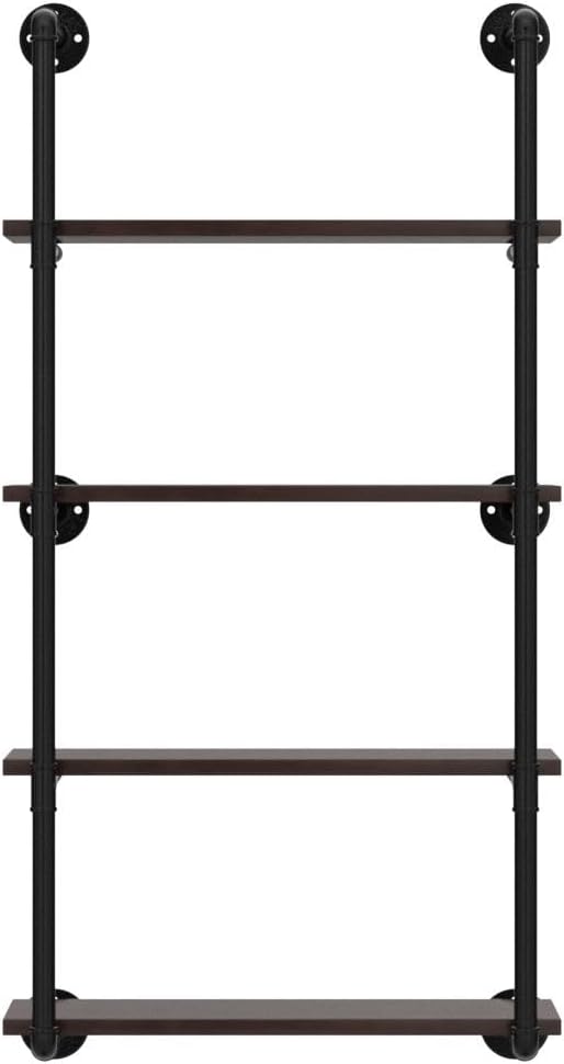 Industrial Pipe Shelves With Wood Planks,Rustic Pipe Shelving Wall Shelf