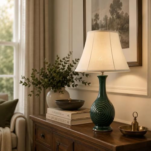 Bell Lamp Shades Set of 2, 6.7" x 13" x 9.5" Replacement Lamps...