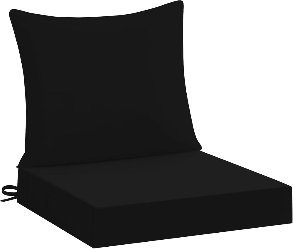 downluxe 22x22 Outdoor Chair Cushions, Waterproof Fade Resistant Patio Furnit...