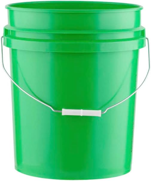House Naturals 5 Gallon Plastic Food Grade BPA Free Bucket Pail with Screw on...