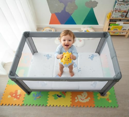 Pack and Play Mattress, 38"x26" Trifold High Density Memory Foam