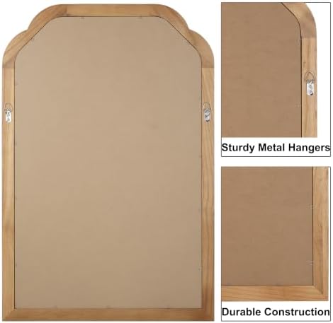 Bathroom Mirror for Over Sink, 30x20 Inch Wood Frame Decorative Wall Mirror