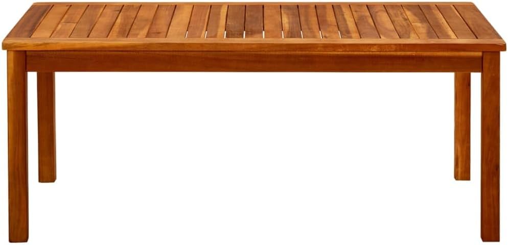 vidaXL Patio Coffee Table 43.3"x23.6"x17.7" Solid Acacia Wood