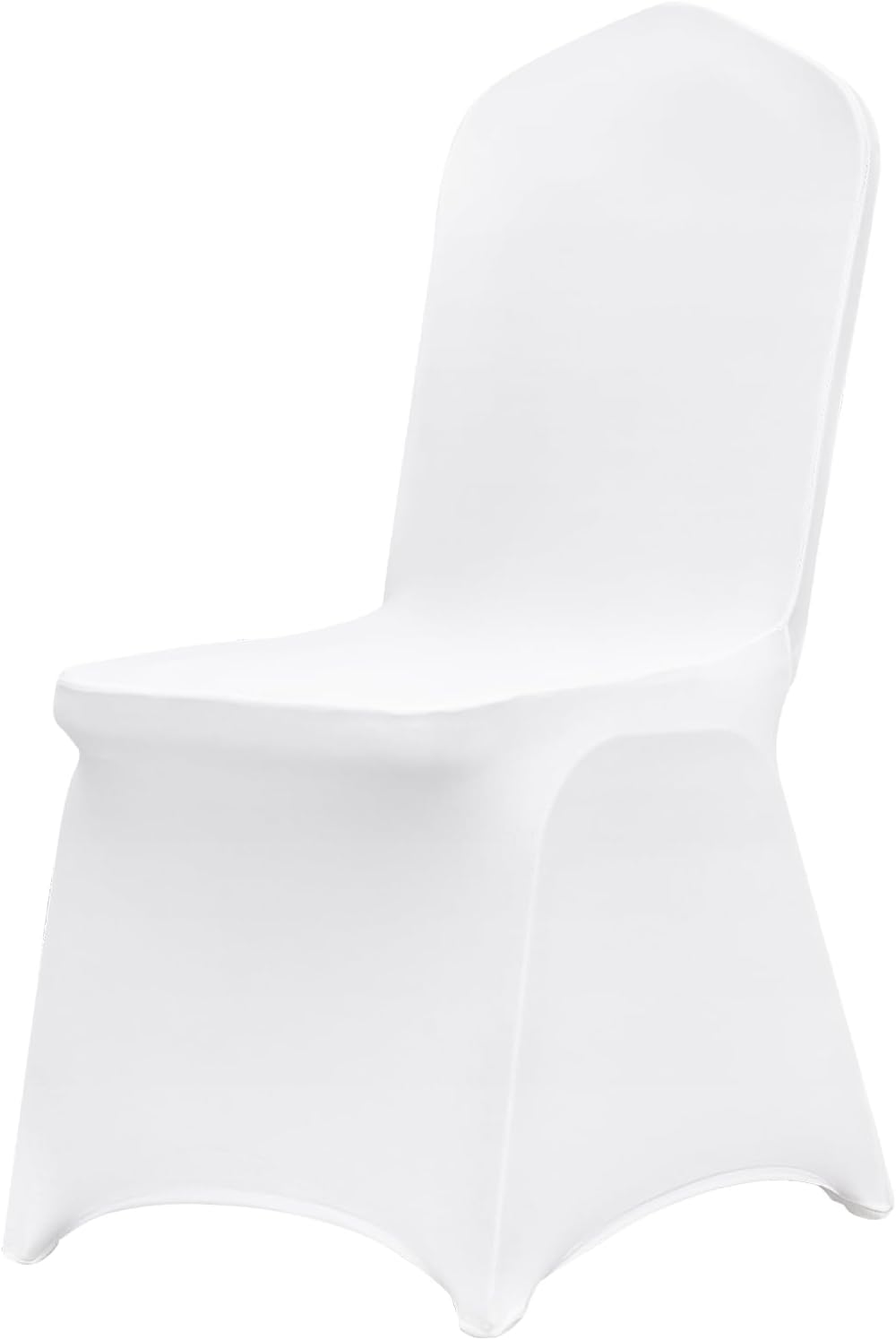 VEVOR 100 Pcs White Chair Covers Polyester Spandex Chair Cover Stretch Slipco...