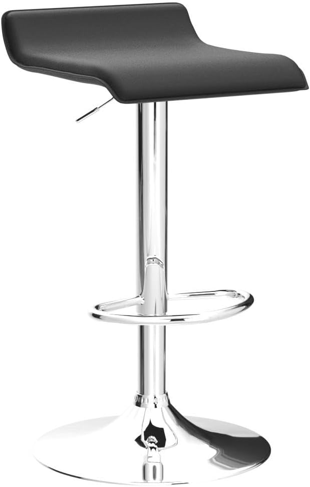 VECELO Bar Stools Set of 2, Counter Bar Stools with Swivel Bar and Adjustable...