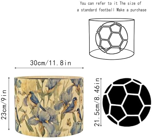 Bamboo Lamp Shade with Elegant Art Deco Design,11.8 x 9 Inch,