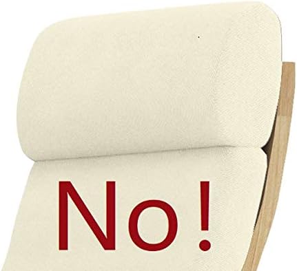 Polyester Flax Poang Chair Cover Compatible with IKEA Poang Slipcover